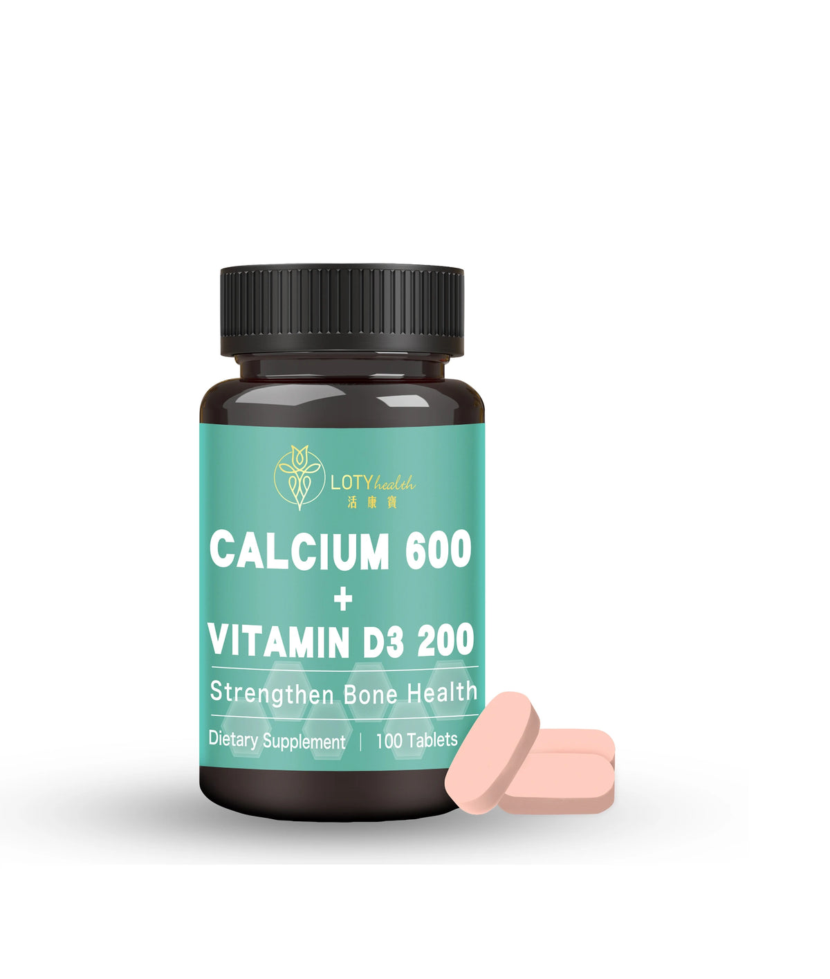 LOTY health【活康寶】Calcium 600 + Vitamin D3 200
