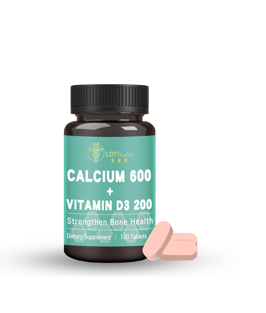 LOTY health【活康寶】Calcium 600 + Vitamin D3 200