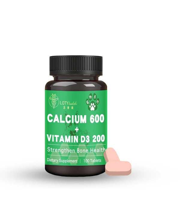 LOTY health【活康寶】Pet's Calcium 600 + Vitamin D3 200