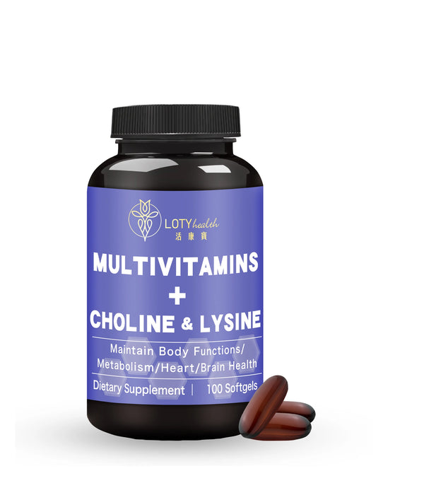 LOTY health【活康寶】Essential MultiVitamins + Choline & Lysine